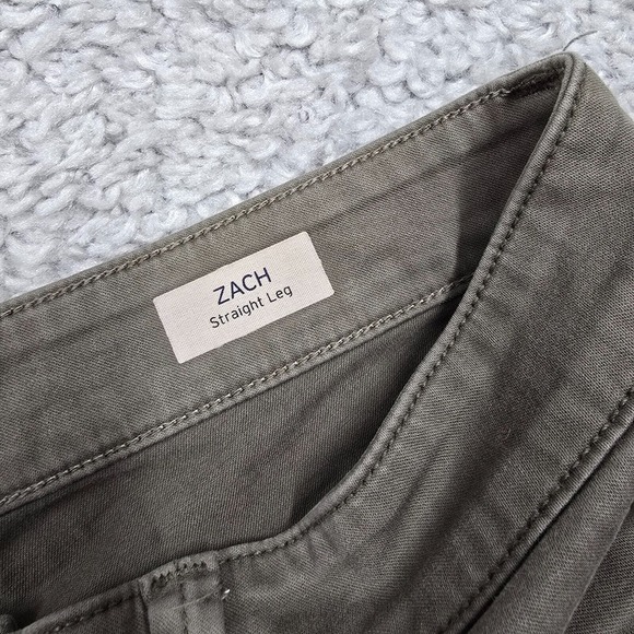 Mavi Jeans Mens 35x30 Green Zach Straight Leg Stretch Midrise Preppy - Picture 4 of 12